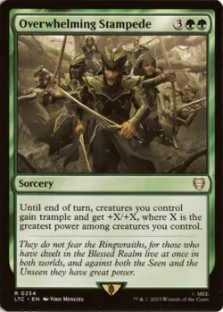 Overwhelming Stampede 254 LTC Commander: LOTR: Tales of Middle-earth NM - Image 1