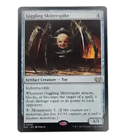 Giggling Skitterspike #39 Magic The Gather Duskmourn: House Of Horror Commander - Image 1