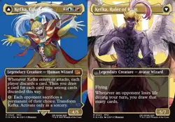 Kefka, Court Mage // Kefka, Ruler of Ruin - Surge Foil Extended Art FIN NM MTG - Image 1