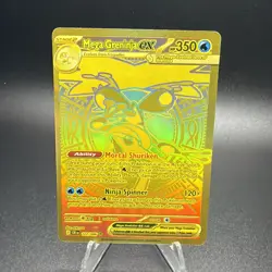 Pokemon Mega Greninja ex Chaos Rising Full Art Gold Holo 122/086 - Image 1