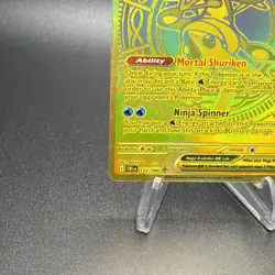 Pokemon Mega Greninja ex Chaos Rising Full Art Gold Holo 122/086 - Image 4