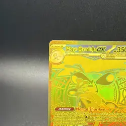 Pokemon Mega Greninja ex Chaos Rising Full Art Gold Holo 122/086 - Image 5
