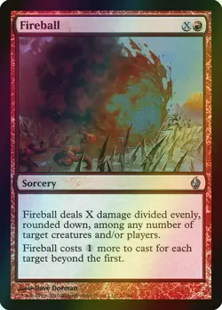 MTG Fireball Foil ** Premium Deck Series: Fire and Lightning ** English - Image 1