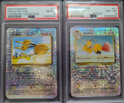 Doduo/Dodrio Reverse Holo 41/71/110 Pokemon 2002 Legendary Collection PSA 8 NM - Image 1