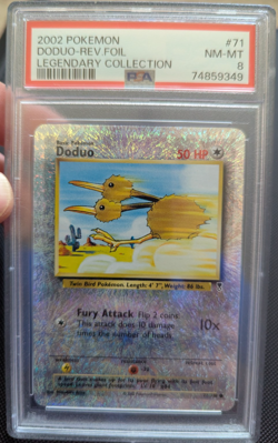 Doduo/Dodrio Reverse Holo 41/71/110 Pokemon 2002 Legendary Collection PSA 8 NM - Image 2