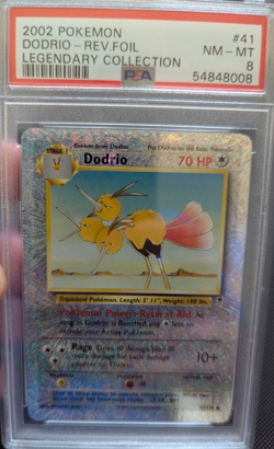Doduo/Dodrio Reverse Holo 41/71/110 Pokemon 2002 Legendary Collection PSA 8 NM - Image 4