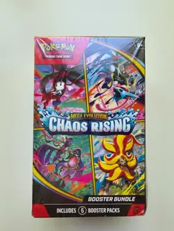 FACTORY SEALED (6) BOOSTER PACKS POKEMON TCG ME04: CHAOS RISING BOOSTER BUNDLE - Image 1