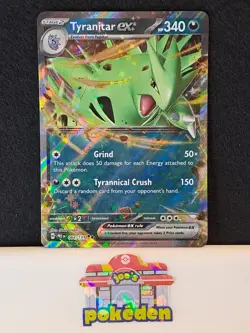 Tyranitar ex 064/131 Prismatic Evolutions Holo Double Rare Pokemon TCG NM - Image 1