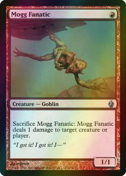 MTG Mogg Fanatic Foil ** Premium Deck Series: Fire and Lightning ** English - Image 1