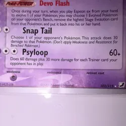 Pokemon TCG Espeon ex 102/115 World Championship Decks Ultra Rare ENG - Image 3