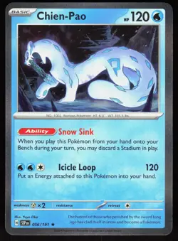 Chien-Pao 056/191 Rare Surging Sparks Pokemon Holo Near Mint - Image 1