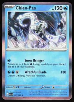 Chien-Pao 057/182 Rare Paradox Rift Pokemon Holo Near Mint - Image 1
