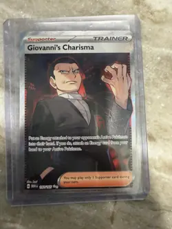 Pokemon TCG Giovanni's Charisma Scarlet & Violet-151 197/165 Holo Ultra Rare NM - Image 1