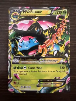 Pokemon M Mega Venusaur EX XY Base Set 2/146 Ultra Rare Holo English TCG 2014 - Image 1