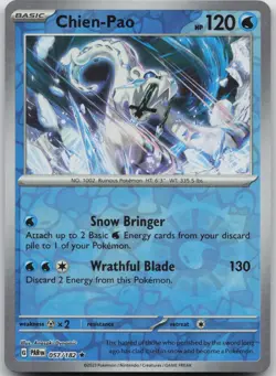 Chien-Pao 057/182 Rare Paradox Rift Pokemon Holo Near Mint - Image 1