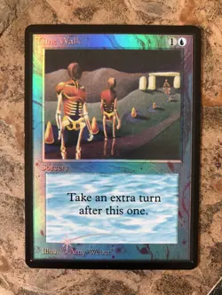 MTG - Time Walk - Beta - FOIL - Alt Art - Legacy - Read - Watch Video! - Image 1