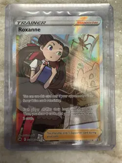 Roxanne GG66/GG70 Ultra Rare Crown Zenith Galarian Gallery Pokemon Holo NM - Image 1