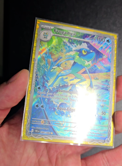 💧 Pokemon Frogadier CRI 89/86 🐸 Chaos Rising IR + *GOLD HOLO & FRAME SLEEVES* - Image 2