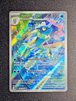 💧 Pokemon Frogadier CRI 89/86 🐸 Chaos Rising IR + *GOLD HOLO & FRAME SLEEVES* - Image 3