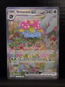 Pokemon Venusaur ex 198/165 Scarlet & Violet 151 Special Illustration Rare - Image 1