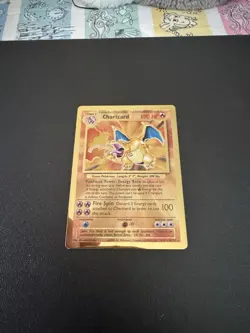 2021 Pokemon Celebrations Charizard Ultra Premium Collection Gold Metal Promo #4 - Image 3