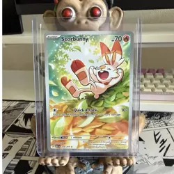 Scorbunny 225/217 ASC Rare Holo Yuu Nishida 2026 English Pokemon TCG - Image 1