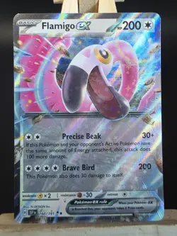 Pokemon TCG Flamigo Surging Sparks 160/191 Double Rare NM/M - Image 1