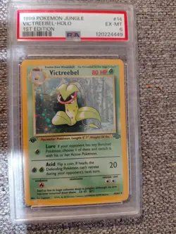 Pokemon TCG Victreebel 1st Edition Holo Rare Vintage WOTC Jungle PSA 6 - Image 1