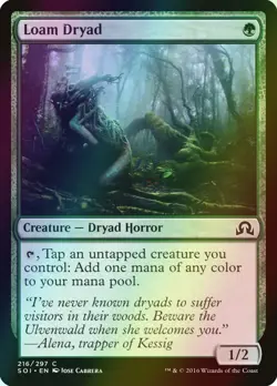 MTG Loam Dryad Foil ** Shadows over Innistrad ** English - Image 1