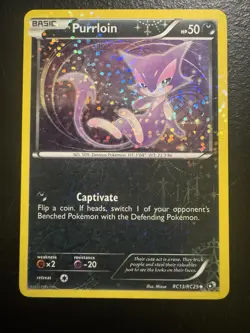 The Pokemon Company Purrloin RC13/RC25 Legendary Treasures RC Holo Uncommon EN - Image 1