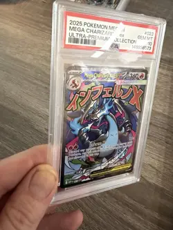 PSA 10 2025 POKEMON MEP EN PROMO 023 MEGA CHARIZARD X EX UPC - Image 3
