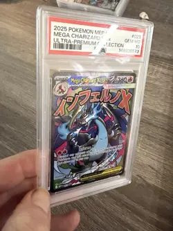 PSA 10 2025 POKEMON MEP EN PROMO 023 MEGA CHARIZARD X EX UPC - Image 4
