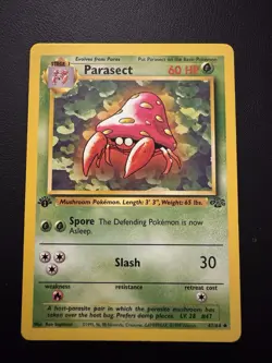 POKEMON TCG PARASECT 41/64 JUNGLE 1ST EDITION UNCOMMON!! - Image 1