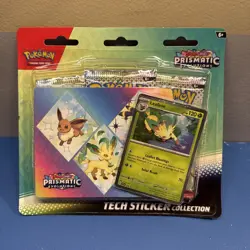 Prismatic Evolutions Tech Sticker Collection Leafeon Pokemon Scarlet & Violet - Image 1