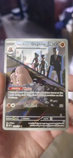 Team Rockets Dugtrio 239/217 - Pokemon TCG - Ascended Heros Illustration Rare - Image 1