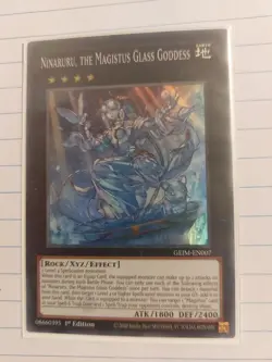 GEIM-EN007 Ninaruru, the Magistus Glass Goddess Super Rare 1st Edition Mint YuGi - Image 1