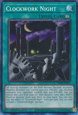 YUGIOH CLOCKWORK NIGHT QUARTER CENTURY RA03-EN071 NEAR MINT - Image 1