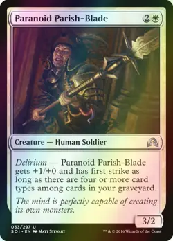 MTG Paranoid Parish-Blade Foil ** Shadows over Innistrad ** English - Image 1