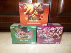 One Piece Booster Box Lot of 3 Includes OP-11, OP-12, PRB-02 New Sealed - Image 1