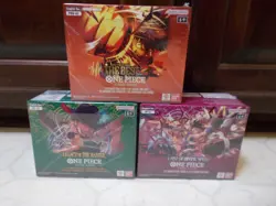 One Piece Booster Box Lot of 3 Includes OP-11, OP-12, PRB-02 New Sealed - Image 2