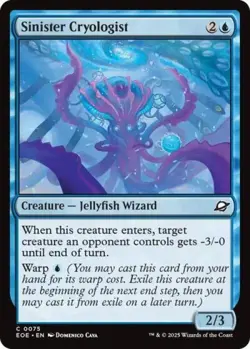 Sinister Cryologist -Foil Light Play MTG Edge of Eternities - Image 1