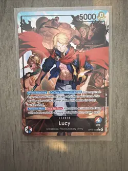 One Piece TCG OP15-002 Lucy Alt Art Leader Adventure on KAMI's Island English - Image 1
