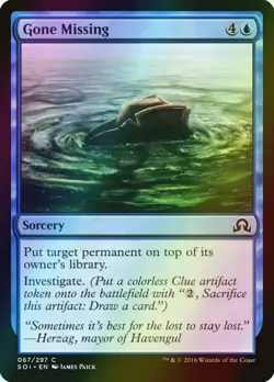 MTG Gone Missing Foil ** Shadows over Innistrad ** English - Image 1