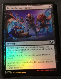 Intimidation Tactics - Foil - DFT - MTG - EN - NM - 0092 - Image 1