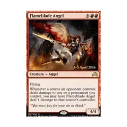 WOTC MtG Prerelease Promos Flameblade Angel (P) (Foil) EX - Image 1