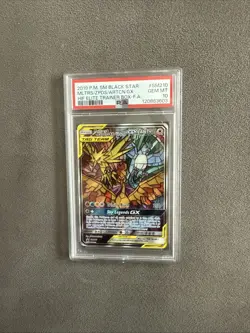 2019 Pokemon Moltres Zapdos Articuno GX Full Art Black Star Promo SM210 PSA 10 - Image 1