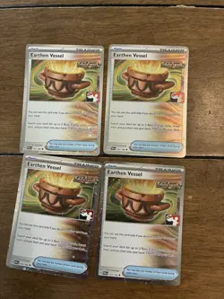 2025 Pokemon Stamped Prize Pack Series Six Earthen Vessel #163 Near Mint Holo X4 - Image 1