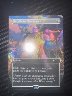 Magic the Gathering PSA Magazine Promo Swords to Plowshares Thanos - Image 1