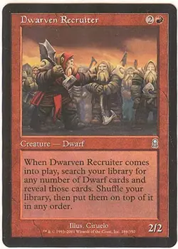 DWARVEN RECRUITER X1 MAGIC Mtg ODYSSEY EXCELLENT/LIGHT PLAY (EX/LP) 2001 - Image 1