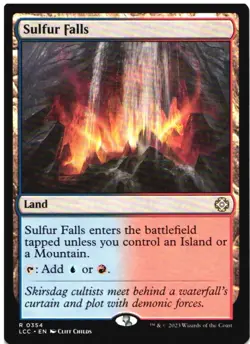 SULFUR FALLS 354 COMMANDER: THE LOST CAVERNS OF IXALAN MAGIC: THE GATHERING NM - Image 1
